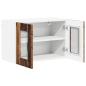 Preview: Wandglas-Schrank LUCCA Altholz 60 x 31 x 40 cm Holzwerkstoff