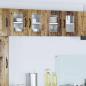 Preview: ARDEBO.de - Wandglas-Schrank LUCCA 2 stk. Altholz Holzwerkstoff