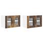 Preview: Wandglas-Schrank LUCCA 2 stk. Altholz Holzwerkstoff
