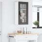 Preview: Wandglas-Schrank LUCCA Schwarz 40 x 31 x 80 cm Holzwerkstoff