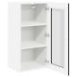 Preview: Wandglas-Schrank LUCCA Schwarz 40 x 31 x 80 cm Holzwerkstoff