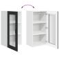 Preview: Küchenhängeschrank 2 pcs Schwarz 40 x 31 x 80 cm Holzwerkstoff