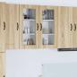 Preview: ARDEBO.de - Küchenhängeschrank Sonoma-Eiche 40 x 31 x 80 cm Holzwerkstoff