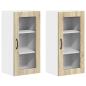 Preview: Küchenhängeschrank mit Regal 2 pcs Sonoma-Eiche 40 x 31 x 80 cm
