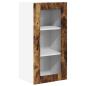 Preview: Küchenhängeschrank mit Regal Geräucherte Eiche 40 x 31 x 80 cm