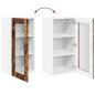 Preview: Küchenhängeschrank mit Regal Geräucherte Eiche 40 x 31 x 80 cm