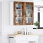 Preview: Küchenhängeschrank mit Regal Geräucherte Eiche 40 x 31 x 80 cm