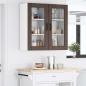 Preview: Wandglas-Schrank LUCCA 2 stk. Brauneiche Holzwerkstoff
