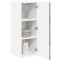Preview: Küchenhängeschrank 2 pcs Geräucherte Eiche 30 x 31 x 80 cm