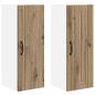 Preview: Küchenhängeschrank mit Tür 2 pcs Artisan-Eiche 30 x 31 x 80 cm