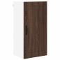 Preview: Küchenhängeschrank mit Regal Braun Eichen-Optik 40 x 31 x 80 cm