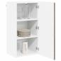 Preview: Küchenhängeschrank mit Regal Braun Eichen-Optik 40 x 31 x 80 cm