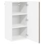 Preview: Küchenhängeschrank mit Regal Braun Eichen-Optik 40 x 31 x 80 cm