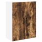 Preview: Küchenhängeschrank mit Regal Geräucherte Eiche 60 x 31 x 80 cm