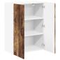 Preview: Küchenhängeschrank mit Regal Geräucherte Eiche 60 x 31 x 80 cm