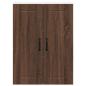Preview: Küchenhängeschrank mit Regal Braun Eichen-Optik 60 x 31 x 80 cm