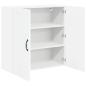 Preview: Wandschrank LUCCA Hochglanz Weiß 80 x 31 x 80 cm Holzwerkstoff