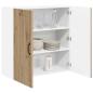 Preview: Wandschrank LUCCA Artisan-Eiche 80 x 31 x 80 cm Holzwerkstoff