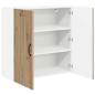 Preview: Wandschrank LUCCA Artisan-Eiche 80 x 31 x 80 cm Holzwerkstoff