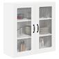 Preview: Wandglas-Schrank LUCCA Weiß 80 x 31 x 80 cm Holzwerkstoff