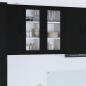 Preview: ARDEBO.de - Küchenhängeschrank Schwarz 80 x 31 x 80 cm Holzwerkstoff