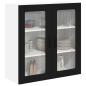 Preview: Küchenhängeschrank Schwarz 80 x 31 x 80 cm Holzwerkstoff