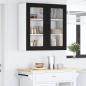 Preview: Küchenhängeschrank Schwarz 80 x 31 x 80 cm Holzwerkstoff
