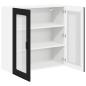 Preview: Küchenhängeschrank Schwarz 80 x 31 x 80 cm Holzwerkstoff