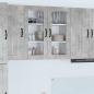 Preview: ARDEBO.de - Küchenhängeschrank Beton Grau 80 x 31 x 80 cm Holzwerkstoff