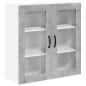 Preview: Küchenhängeschrank Beton Grau 80 x 31 x 80 cm Holzwerkstoff
