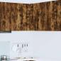 Preview: ARDEBO.de - Küchenhängeschrank mit Regal Geräucherte Eiche 57 x 57 x 80 cm