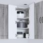 Preview: Wand-Eckschrank LUCCA Graues Sonoma 57 x 57 x 80 cm
