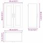 Preview: Küchenhängeschrank mit Regal Weiß 60 x 31 x 80 cm Holzwerkstoff