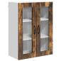 Preview: Wandglas-Schrank LUCCA Geräucherte Eiche 60 x 31 x 80 cm