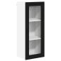Preview: Küchenhängeschrank Schwarz 40 x 31 x 100 cm Holzwerkstoff