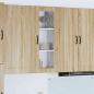 Preview: ARDEBO.de - Küchenhängeschrank Sonoma-Eiche 40 x 31 x 100 cm Holzwerkstoff