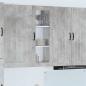 Preview: ARDEBO.de - Küchenhängeschrank Beton Grau 40 x 31 x 100 cm Holzwerkstoff