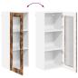 Preview: Küchenhängeschrank mit Regal Geräucherte Eiche 40 x 31 x 100 cm