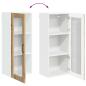 Preview: Wandglas-Schrank LUCCA Artisan-Eiche 40 x 31 x 100 cm