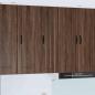 Preview: ARDEBO.de - Küchenhängeschrank mit Tür Braun Eichen-Optik 30 x 31 x 100 cm