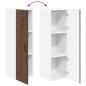 Preview: Küchenhängeschrank mit Tür Braun Eichen-Optik 30 x 31 x 100 cm