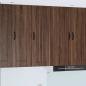 Preview: ARDEBO.de - Küchenhängeschrank mit Tür Braun Eichen-Optik 40 x 31 x 100 cm