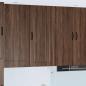 Preview: ARDEBO.de - Küchenhängeschrank mit Tür Braun Eichen-Optik 50 x 31 x 100 cm