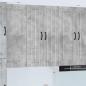 Preview: ARDEBO.de - Wandschrank LUCCA Betongrau 60 x 31 x 100 cm Holzwerkstoff