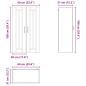 Preview: Küchenhängeschrank mit Tür Braun Eichen-Optik 60 x 31 x 100 cm