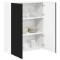 Preview: Küchenhängeschrank Schwarz 80 x 31 x 100 cm Holzwerkstoff