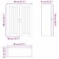 Preview: Küchenhängeschrank mit Regal Hochglanz Weiß 80 x 31 x 100 cm