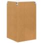 Preview: Küchenhängeschrank Schwarz 57 x 57 x 100 cm Holzwerkstoff