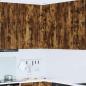 Preview: ARDEBO.de - Küchenhängeschrank mit Regal Geräucherte Eiche 57 x 57 x 100 cm