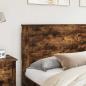 Preview: Kopfteil mit Kopfteil Geräucherte Eiche 180 cm Holzwerkstoff